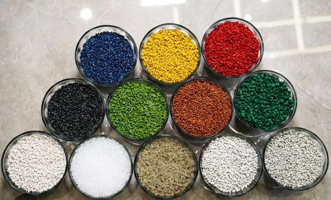 Recycled plastic granules